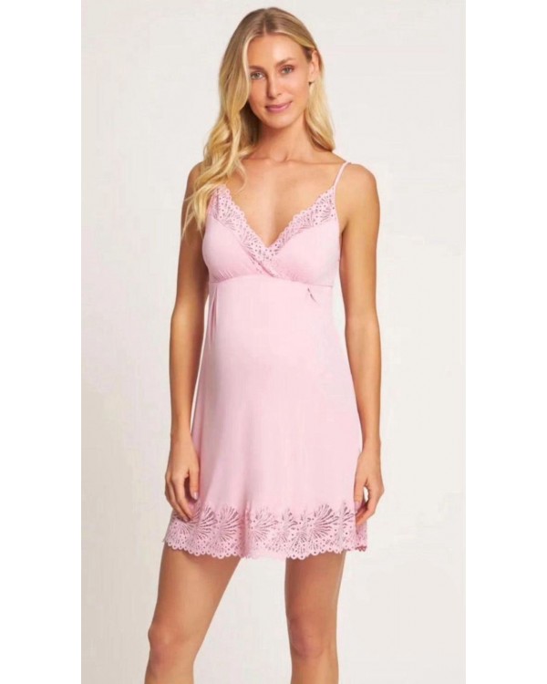 CAMISOLA DE MICROFIBRA COM RENDA