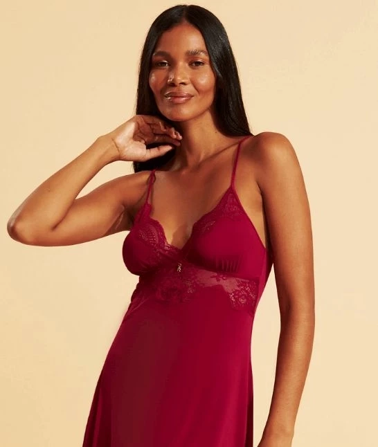 CAMISOLA DE MICROFIBRA COM RENDA